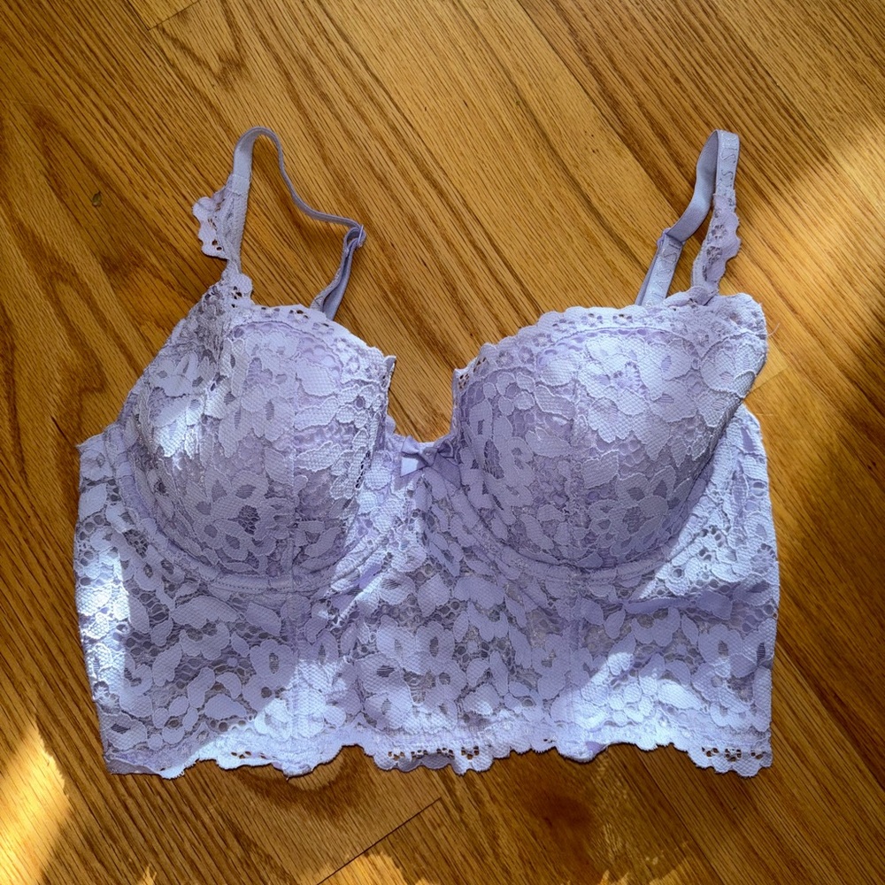 Lavender Bralette Corset Top by Victoria Secret